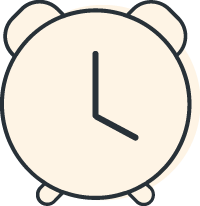food safety predictive analytics alarm clock icon